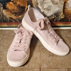 Kate Spade Light Pink Lace-Up Sneakers